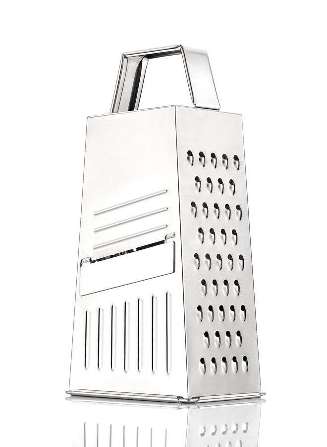 HAPPI Stainless Steel Multi Functional 5 in 1 Grater & Slicer with 4 Sides for Cheese, Vegetables, Ginger, Garlic, Potato Slicer Chopper Vegetable Grater Cutter - Image 3